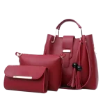 ALEXA 3 pcs Bag Set Maroon