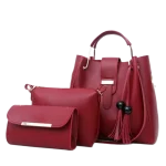 ALEXA 3 pcs Bag Set Maroon